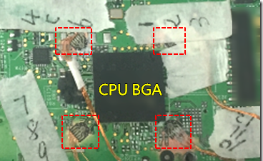 BGA錫裂，使用應(yīng)變片(Strain Gauge)量測電路板到底哪個環(huán)節(jié)產(chǎn)生較大變形量