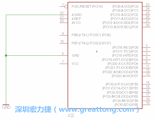 排針的用途是連接微控制器的輸出和輸入，它提供了一個平臺給焊線和針腳。