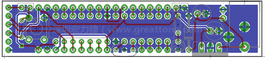 以上就是布線的所有步驟了。接下來(lái)就只剩下絲印（silk-screen）、建立Gerber檔跟drill檔和送去印刷電路板廠制作的步驟。